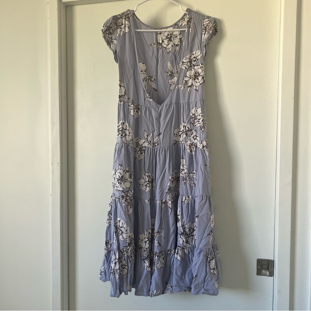 Free People low/open back floral dress
